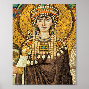 Póster Empress Theodora Mosaic