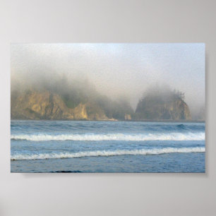 Póster Empuje del La, Costa del Pacífico - WA