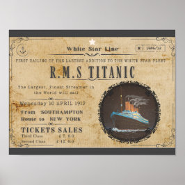 PÓSTER EMR TITANIC BOARDING ADVERSTING