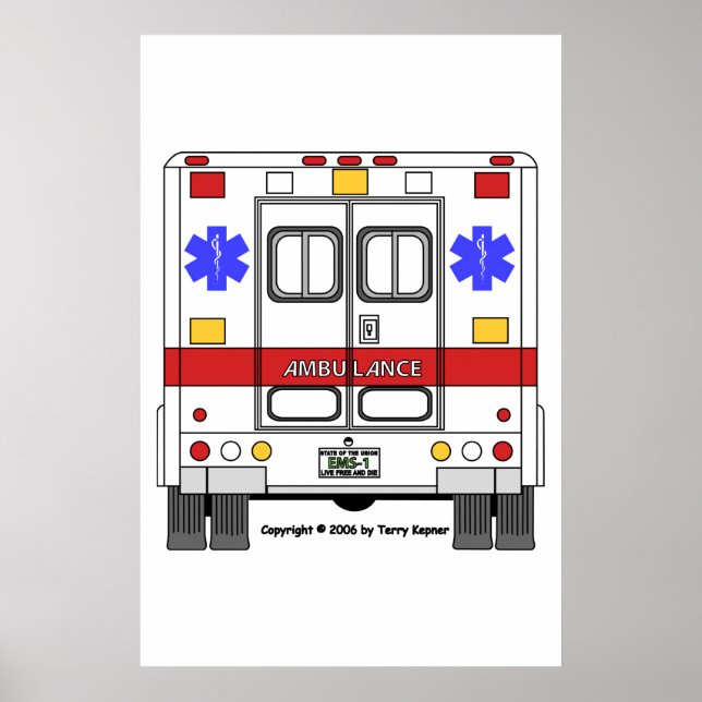 Póster EMS-Ambulancia (Frente)