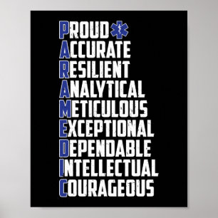 Póster EMS Emergencia Nube Paramédica de Palabras