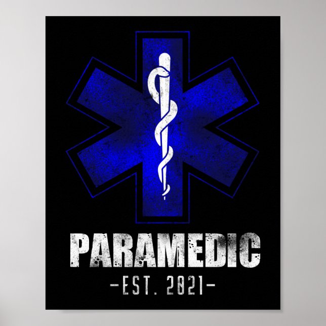 Póster EMS Emergency Paramedic Est. Estudiante 2021 (Frente)