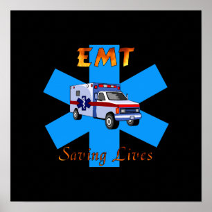 Póster EMT Salvando vidas