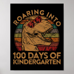 Póster En 100 días de regalo de guardería feliz 100 días