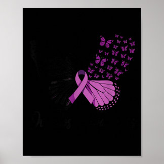 Póster En agosto usamos morado Conciencia de sobredosis p