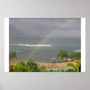 Póster En algún lugar sobre el arcoiris