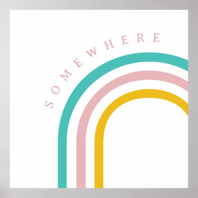 Póster En algún lugar sobre el arcoiris (Frente)