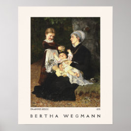 Póster En ammes Besøg Bella Artes Bertha Wegmann