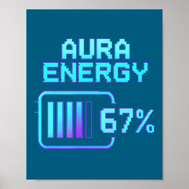 Póster En Aura Energy 67 Seis Siete (Frente)