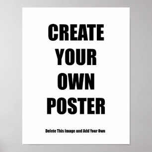 Poster en blanco 11x14" DIY para decoración de par