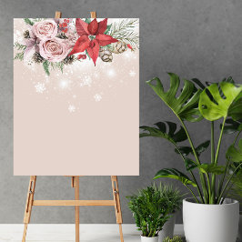 Póster En Blanco Crea Tu Propio Bebé De Invierno En Bloom