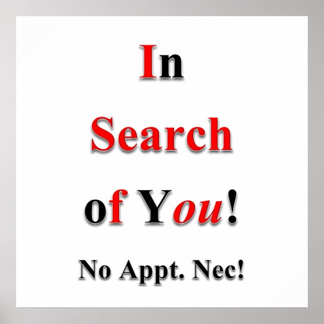 Póster En busca de su Poster Matte (Frente)