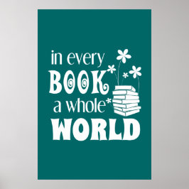 Póster En Cada Libro Un Poster De Todo El Mundo