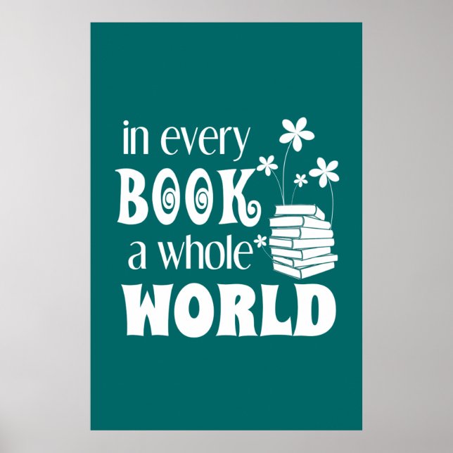 Póster En Cada Libro Un Poster De Todo El Mundo (Frente)