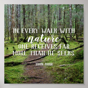 Póster En cada paseo con el poster de la naturaleza