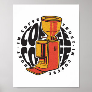 Póster En café confiamos