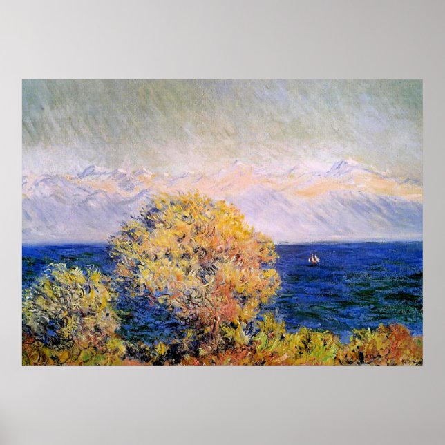 Póster En Cap d'Antibes, viento Mistral, (Frente)