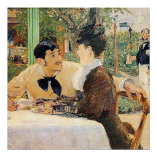 Póster En casa del padre Lathuille de Edouard Manet