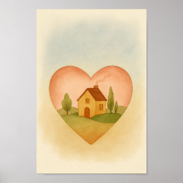 Póster En casa en tu corazón