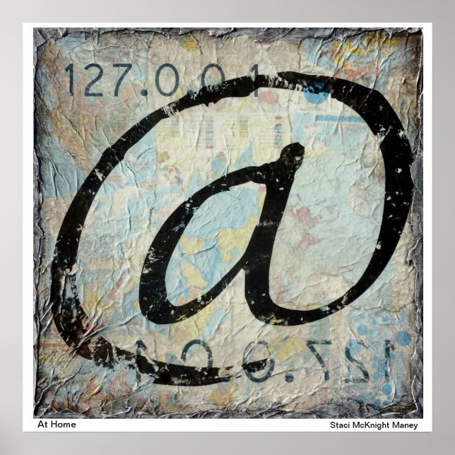 Póster @ - En casa - Host local - Mapa (Frente)