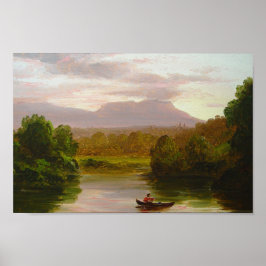 Póster En Catskill Creek, Sunset (Cole 1845-47)