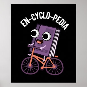 Póster En-ciclo-pedia divertida enciclopedia Pun Dark BG