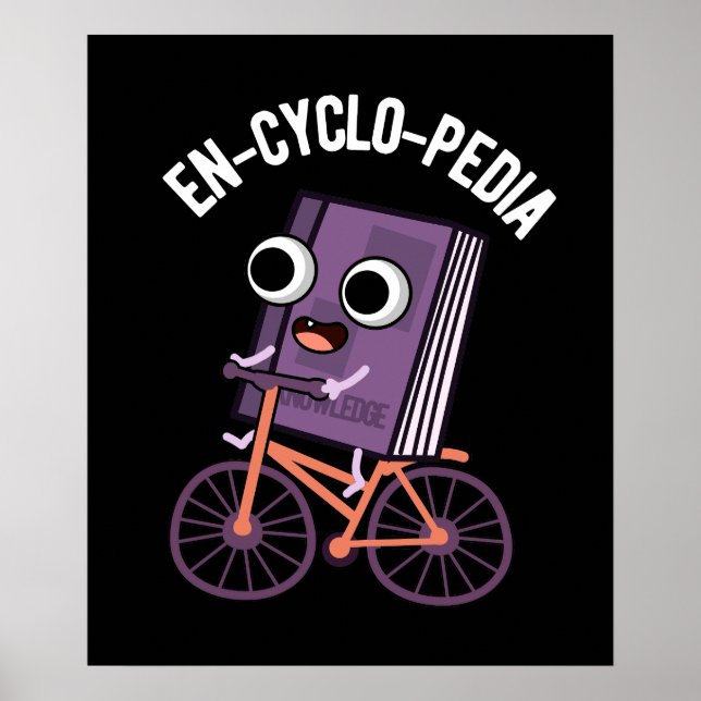 Póster En-ciclo-pedia divertida enciclopedia Pun Dark BG (Frente)