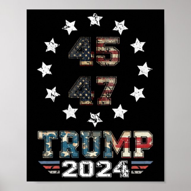 Póster (en Ck) Vaquero Trump Occidental Te Perdiste de Nu (Frente)