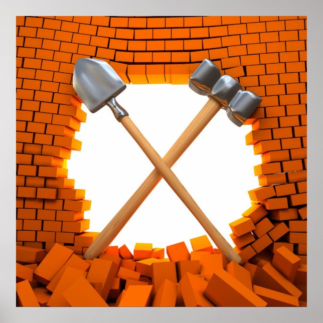 Póster En construcción (Frente)