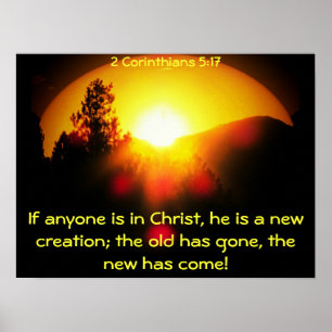 Póster En Cristo, eres una nueva creación