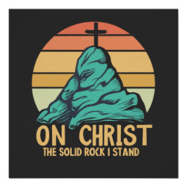Póster En Cristo la Roca Sólida que sostengo