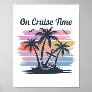 Póster En Crucero Tiempo Cuadrilla de Crucero Amigos de V