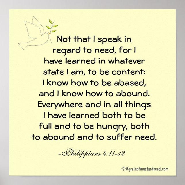 Póster En cualquier estado en el que esté... Oración de c (Frente)