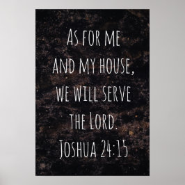 Póster En cuanto a mí y a mi casa abstracto negro