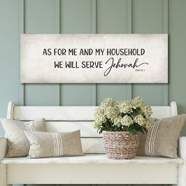 Póster En cuanto a mí y a mi familia, serviremos a Jehová