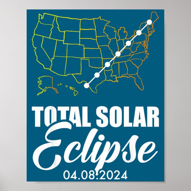 Póster En Eclipse Solar Dos Veces En La Vida (Frente)