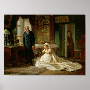 Póster En el altar, 1870s