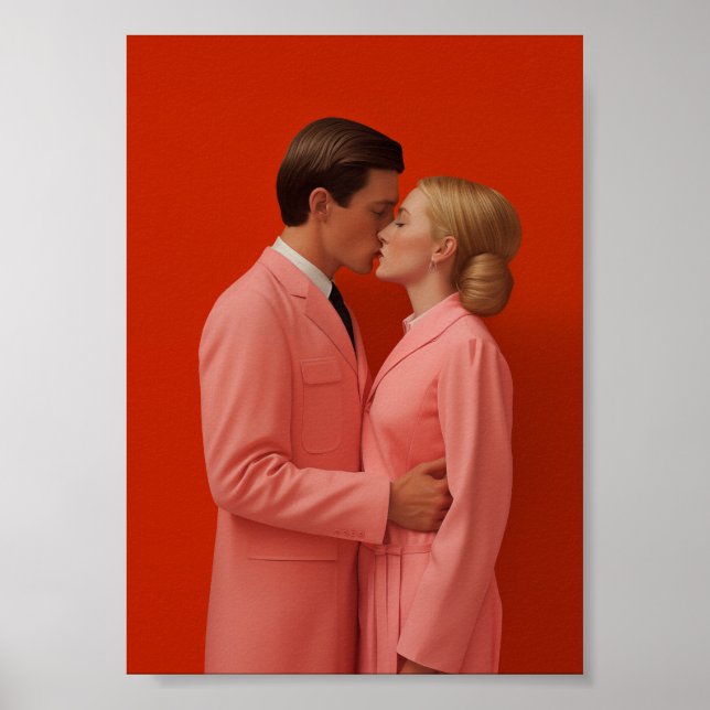 Póster En el amor en rojo (Frente)
