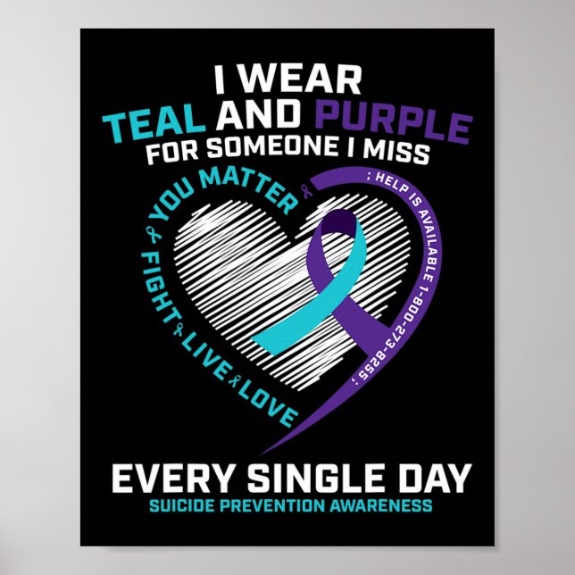 Póster En el amor por la memoria la prevención del suicid (Frente)