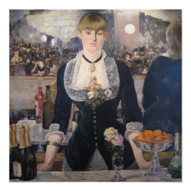 Póster En el bar del follies-bergere Edouard Manet (Anverso)