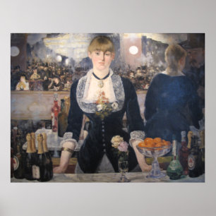 Póster En el bar del follies-bergere Edouard Manet