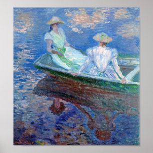 Póster En el barco, Monet