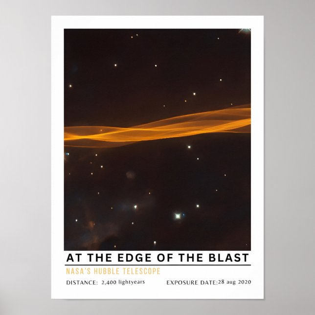 Póster En el borde de la explosión Educación Espacial (Frente)