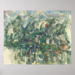 Póster En el borde del agua - Paul Cézanne Bella Artes