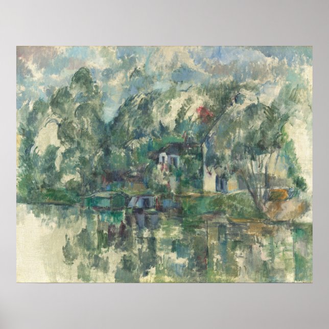 Póster En el borde del agua - Paul Cézanne Bella Artes (Frente)
