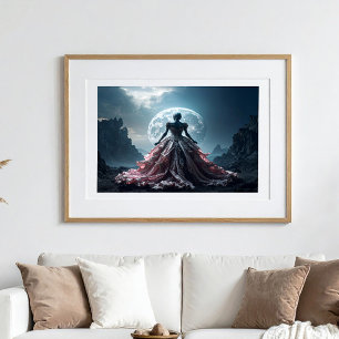 Póster En el brillo de la luna