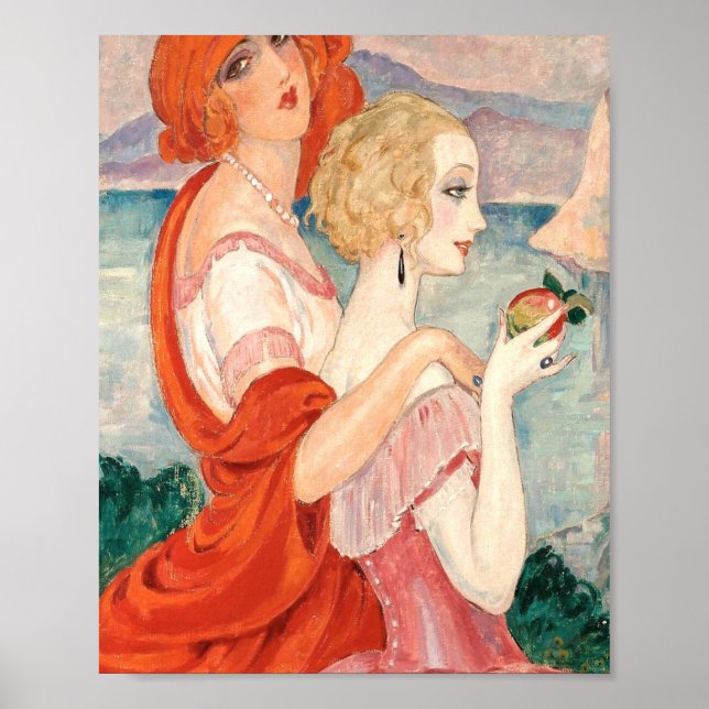 Póster En El Camino A Ana Capri Por Gerda Wegener (Frente)