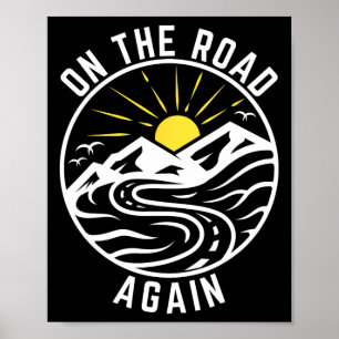 Póster En el camino de nuevo Camisas Camisas Aventura fam