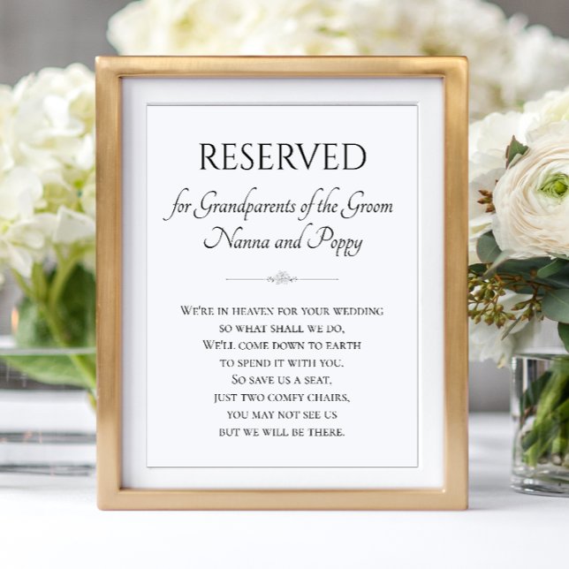 Póster En el cielo abuelos del Boda en memoria de Groom (Subido por el creador)