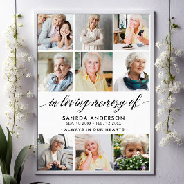 Póster En el Collage de fotos de memoria amorosa